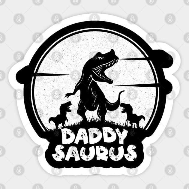 Daddy Saurus Rex Sticker by The WYLD Tribe